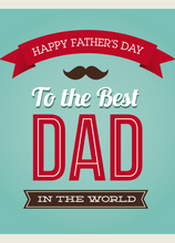Load image into Gallery viewer, Father's Day Recordable Audio Voice Greeting Card