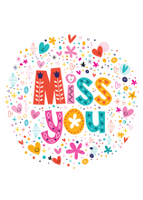 Load image into Gallery viewer, Miss You Recordable Audio Voice Greeting Card