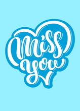 Load image into Gallery viewer, Miss You Recordable Audio Voice Greeting Card