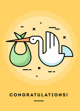 Load image into Gallery viewer, New Baby Recordable Audio Voice Greeting Card