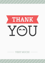 Load image into Gallery viewer, Thank You Recordable Audio Voice Greeting Card