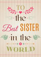 Load image into Gallery viewer, Sister Recordable Audio Voice Greeting Card