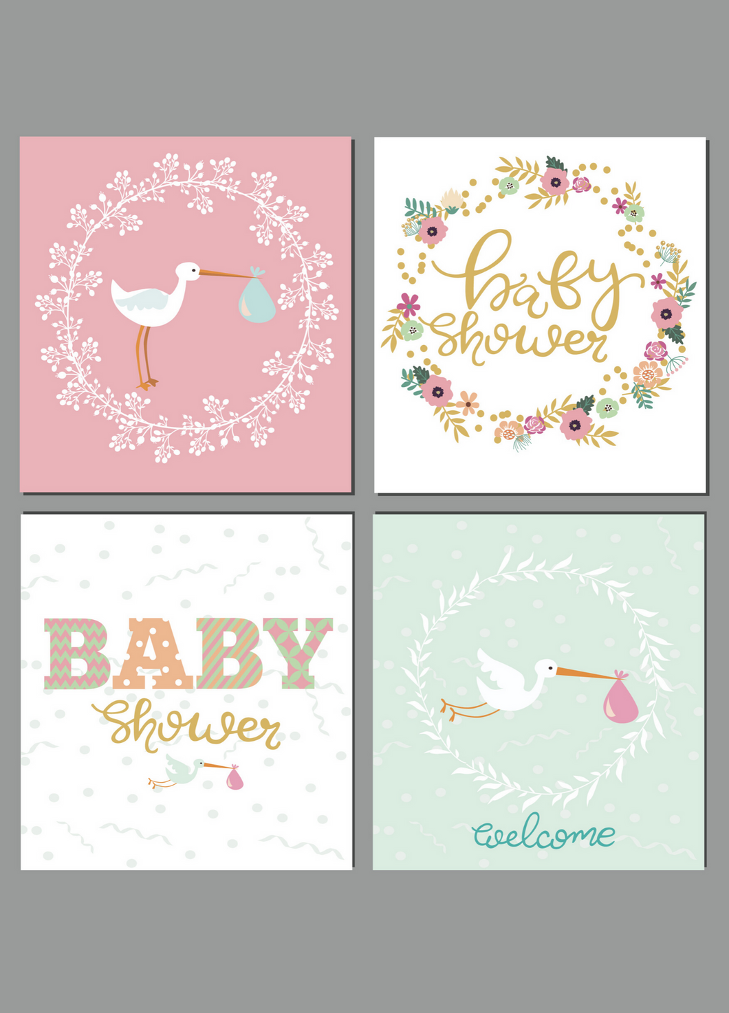 Baby Shower Recordable Audio Voice Greeting Card 