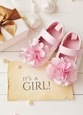 New Baby Girl Recordable Audio Voice Greeting Card