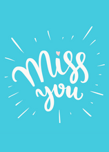 Load image into Gallery viewer, Miss You Recordable Audio Voice Greeting Card
