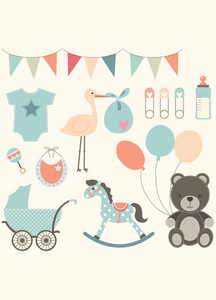New Baby Recordable Audio Voice Greeting Card