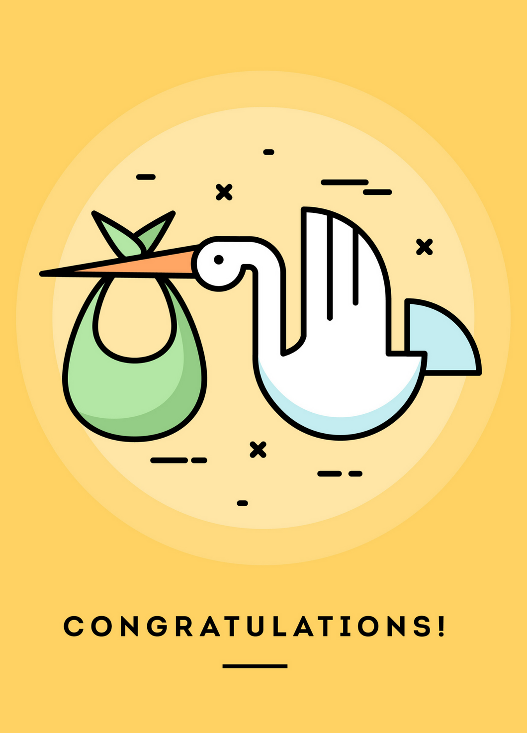 New Baby Recordable Audio Voice Greeting Card