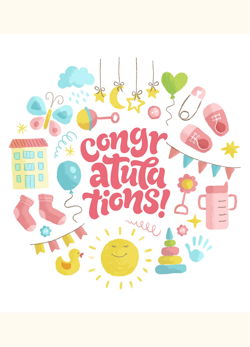 New Baby Recordable Audio Voice Greeting Card