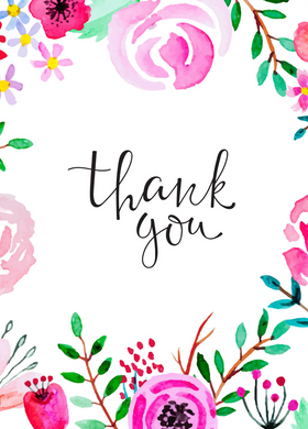 Thank You Recordable Audio Voice Greeting Card 