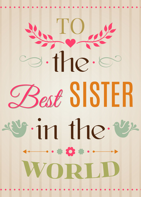 Sister Recordable Audio Voice Greeting Card